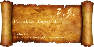 Paletta Jagelló névjegykártya